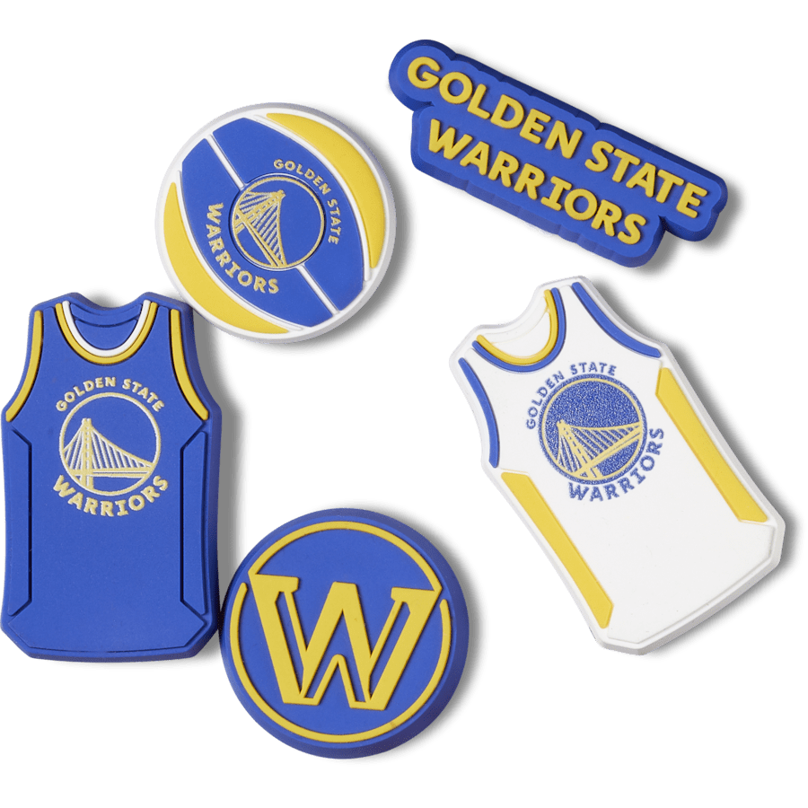 Crocs - NBA Golden State Warriors 5 Pack Jibbitz™ charms