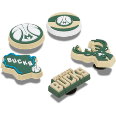 Crocs - NBA Milwaukee Bucks 5 Pack Jibbitz™ charms