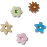 Crocs - Enlighten Flower 5 Pack Jibbitz™ charms