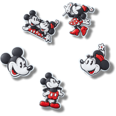 Crocs - Mickey and Minnie PVC 5 Pack Jibbitz™ charms