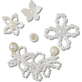 Crocs - White Pearl Beaded 5 Pack Jibbitz™ charms