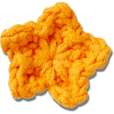 Crocs - Crafted Crochet Orange Star Jibbitz™ charms