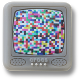 Crocs - Lights Up Pixelated TV Jibbitz™ charms