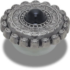 Crocs - Silver and Black Emblem Jibbitz™ charms