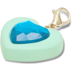 Crocs - Blue Heart Sim Gem Charm Jibbitz Shoe Charm