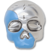 Crocs - Silver and Blue Enamel Skull Jibbitz™ charms