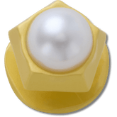 Crocs - Gold Pentagon Pearl Jibbitz™ charms