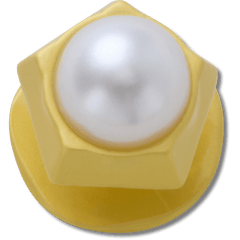 Crocs - Gold Pentagon Pearl Jibbitz™ charms