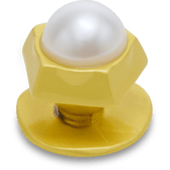 Crocs - Gold Pentagon Pearl Jibbitz™ charms