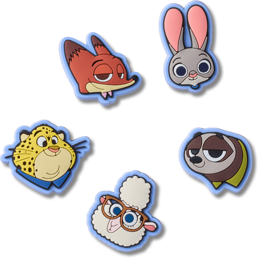Crocs - b'Disney Zootopia 2 5 Pack Jibbitz Shoe Charm'