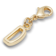 Crocs - Gold Letter D Charm Jibbitz™ charms
