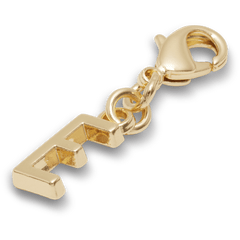 Crocs - Gold Letter E Charm Jibbitz™ charms