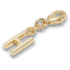 Crocs - Gold Letter H Charm Jibbitz™ charms