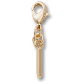 Crocs - Gold Letter I Charm Jibbitz™ charms