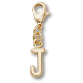 Crocs - Gold Letter J Charm Jibbitz™ charms