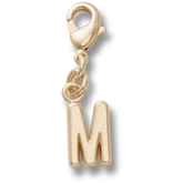 Crocs - Gold Letter M Charm Jibbitz™ charms