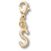 Crocs - Gold Letter S Charm Jibbitz™ charms