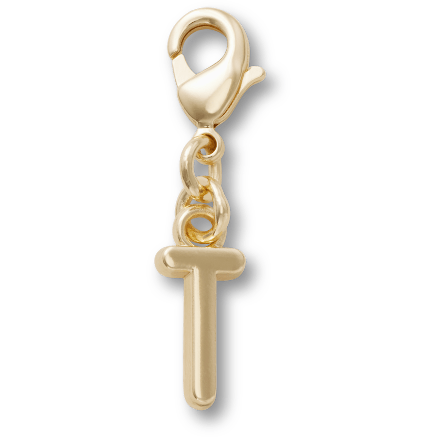 Crocs - Gold Letter T Charm Jibbitz™ charms