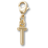 Crocs - Gold Letter T Charm Jibbitz™ charms