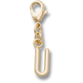 Crocs - Gold Letter U Charm Jibbitz™ charms