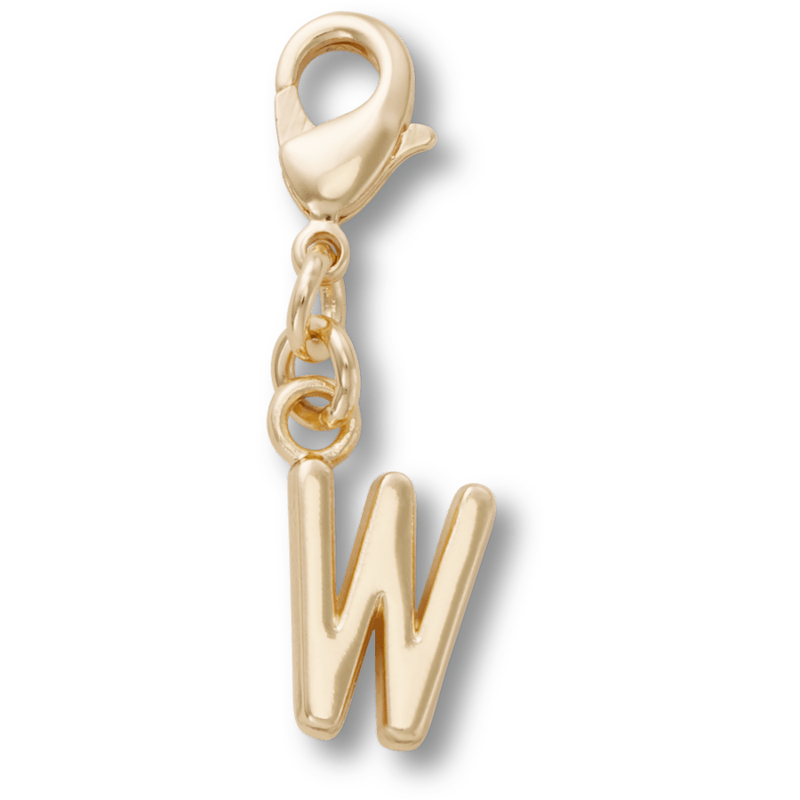 Crocs - Gold Letter W Charm Jibbitz™ charms