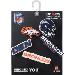 Crocs - NFL Denver Broncos 5 Pack Jibbitz Shoe Charm