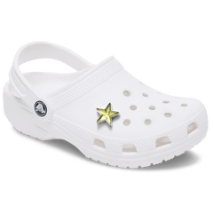 Crocs - Silver and Green SMT Gem Star Jibbitz™ charms