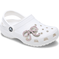 Crocs - Pink Glittery Bow Jibbitz™ charms