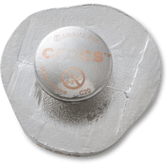 Crocs - Silver and Pearl Disc Jibbitz™ charms