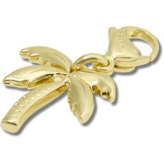 Crocs - Gold Palm Tree Charm Jibbitz charm