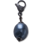 Crocs - Silver Black SMT Pearl Charm Jibbitz charm