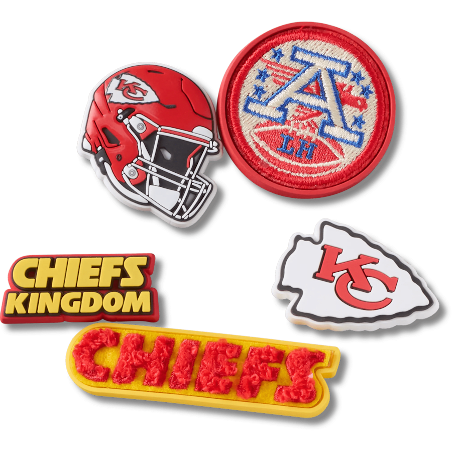Crocs - NFL Kansas City Chiefs 5 Pack Jibbitz Shoe Charm