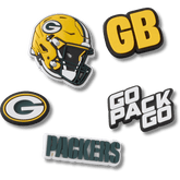 Crocs - NFL Green Bay Packers 5 Pack Jibbitz Shoe Charm