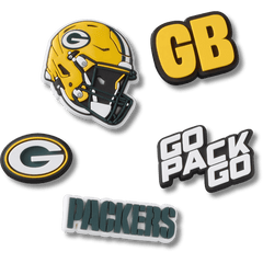Crocs - NFL Green Bay Packers 5 Pack Jibbitz Shoe Charm