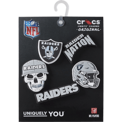 Crocs - NFL Las Vegas Raiders 5 Pack Jibbitz Shoe Charm