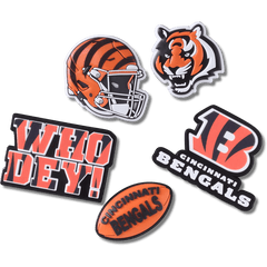Crocs - NFL Cincinnati Bengals 5 Pack Jibbitz Shoe Charm