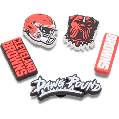 Crocs - NFL Cleveland Browns 5 Pack Jibbitz Shoe Charm