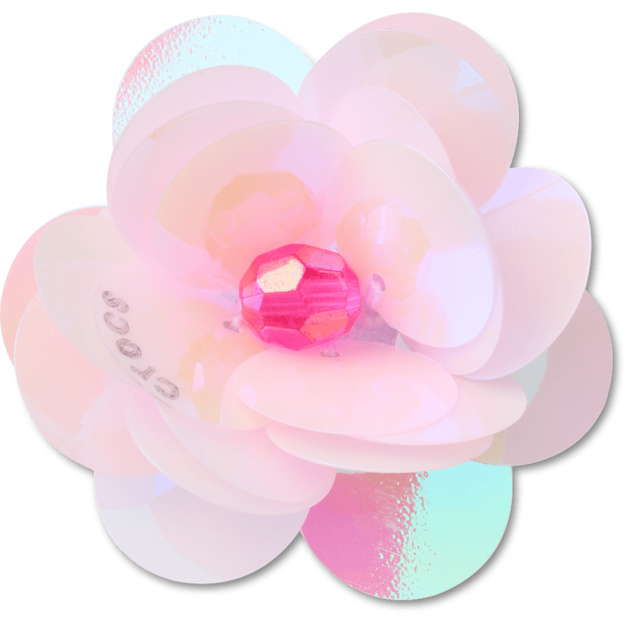 Crocs - Sequin Pink Flower Jibbitz™ charms