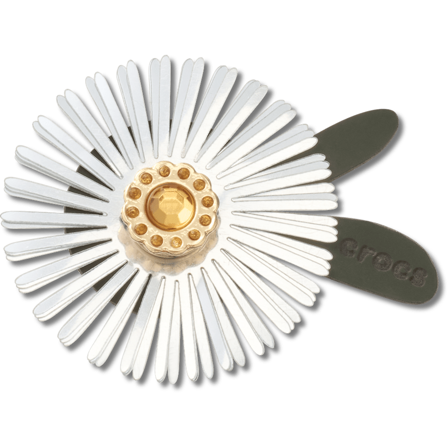 Crocs - Silver Sequin Flower Jibbitz™ charms