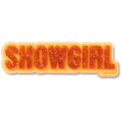 Crocs - Orange Glitter Sign Jibbitz™ charms