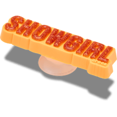 Crocs - Orange Glitter Sign Jibbitz™ charms