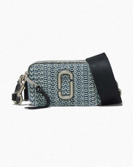 Marc Jacobs The Washed Monogram Denim Snapshot Sun Faded Denim