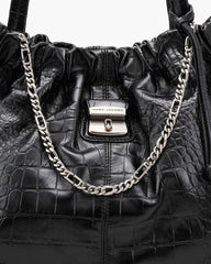 Marc Jacobs The Croc Cristina Tote Black