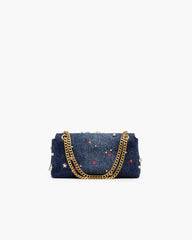 Marc Jacobs The Trinket Charm Denim Dual Chain Mini Bag Medium Wash Multi