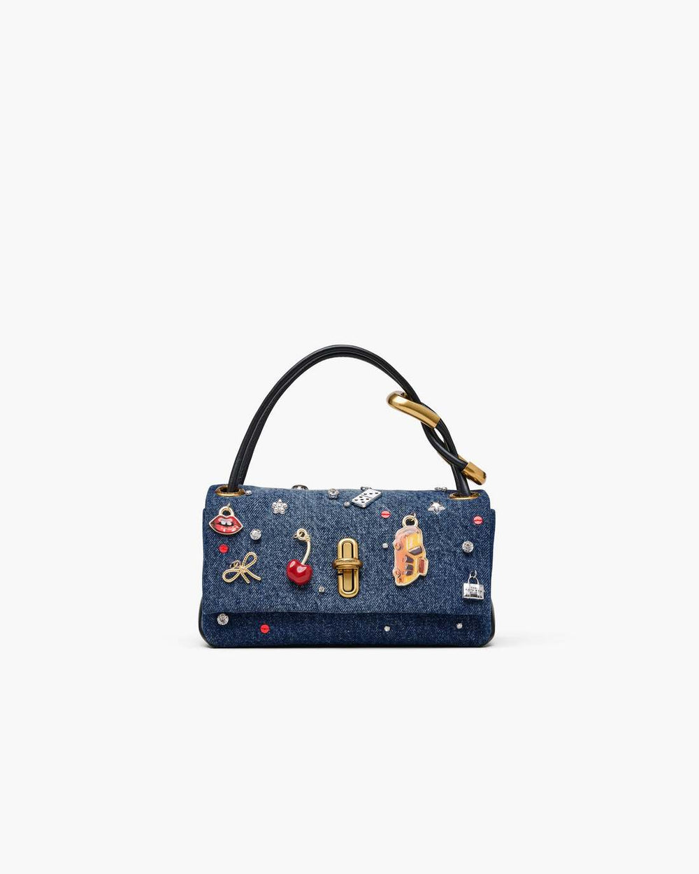 Marc Jacobs The Trinket Charm Denim Mini Dual Bag Medium Wash Multi
