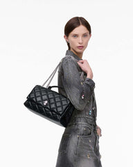 Marc Jacobs The Quilted Dual Convertible Shoulder Bag Black