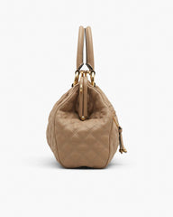 Marc Jacobs Re-Edition Quilted Leather Stam Bag Camel