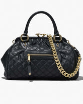 Marc Jacobs Re-Edition Quilted Leather Stam Bag Black