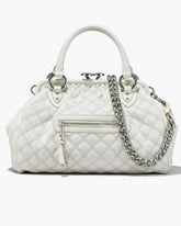 Marc Jacobs Re-Edition Quilted Leather Stam Bag Cloud White