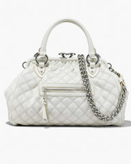 Marc Jacobs Re-Edition Quilted Leather Stam Bag Cloud White